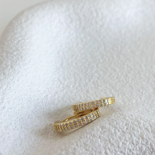 Sparkle Huggie Earrings