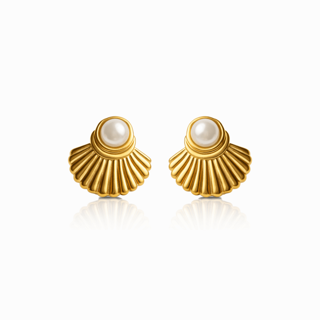 Soleil Shell Studs