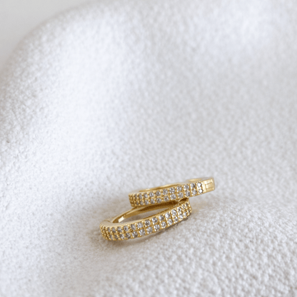 Sparkle Huggie Earrings