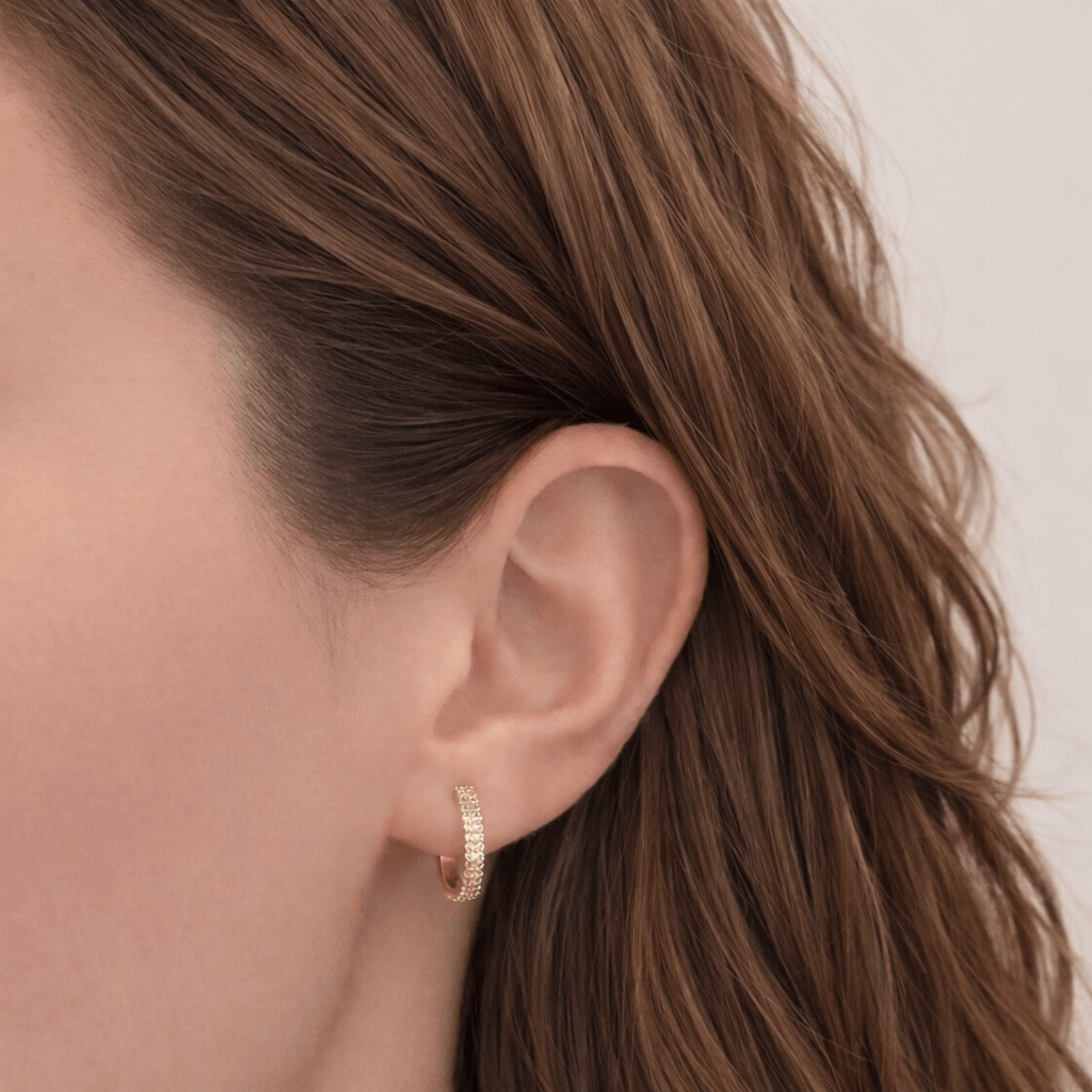 Sparkle Huggie Earrings